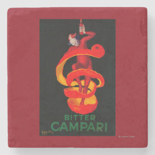 Bitter Campari Vintage Poster Europa Steinuntersetzer