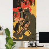 Bitter Campari von Adolfo Hohenstein Poster (Heimbüro)