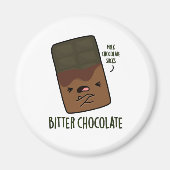 Bitter Chocolate Funny Candy Pub Magnet (Vorne)
