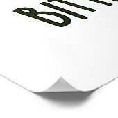 Bitter Chocolate Funny Candy Pub Poster (Ecke)