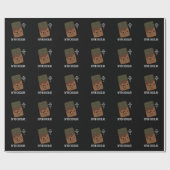 Bitter Chocolate Funny Candy Pun Dark BG Geschenkpapier (Flach)