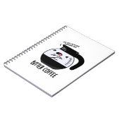 Bitter Coffee Funny Food Puff Notizblock (Linke Seite)
