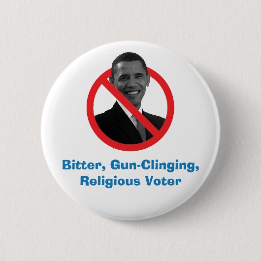 Bitter, Gewehr-Haftend, religiöser Wähler an Button (Vorderseite)