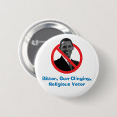 Bitter, Gewehr-Haftend, religiöser Wähler an Button (Vorne & Hinten)