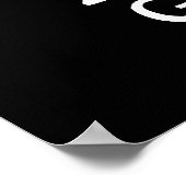 Bitter Gourd Funny Veggie Pun Dark BG Poster (Ecke)