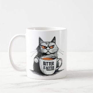 Bitter ist besser - kühne Kaffee-Zitat-Design Kaffeetasse