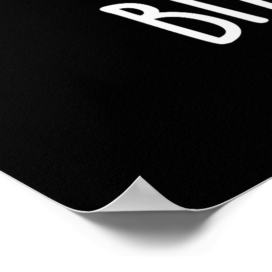 Bitter Lemon Funny Fruit Pun Dark BG Poster (Ecke)