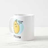 Bitter Lemon Funny Fruit Pun Kaffeetasse (Vorderseite Links)