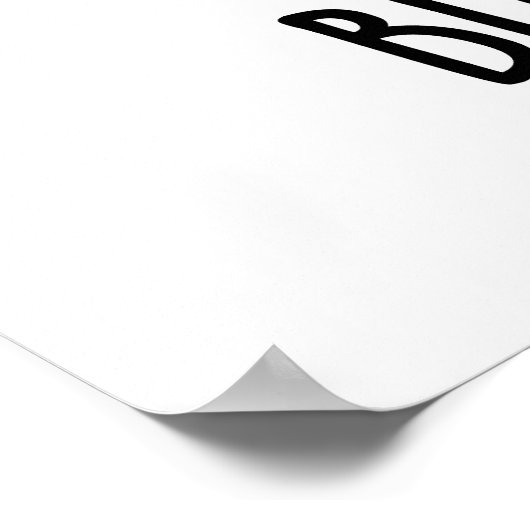 Bitter Lemon Funny Fruit Pun Poster (Ecke)