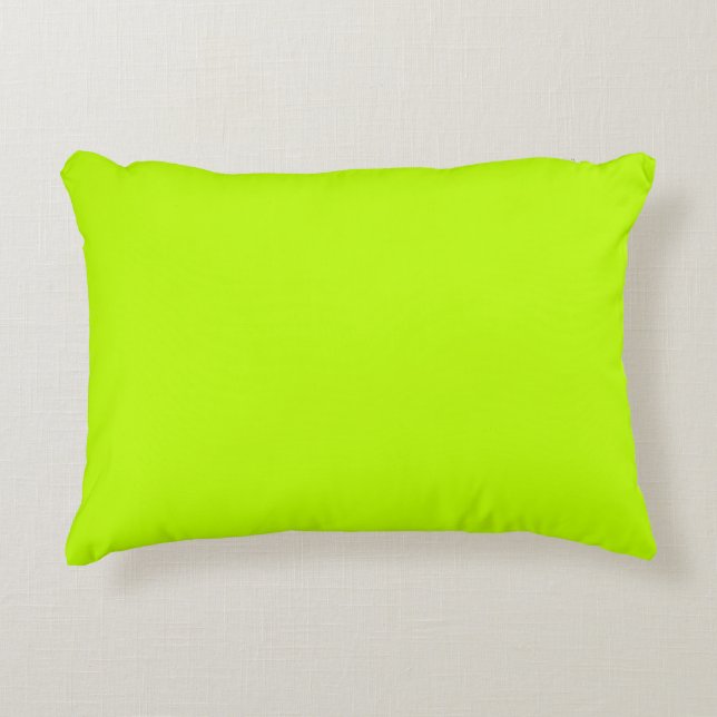 Bitter Limon (Vollfarbe) Dekokissen (Vorderseite)