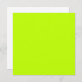 Bitter Limon (Vollfarbe) Einladung (Vorne/Hinten)