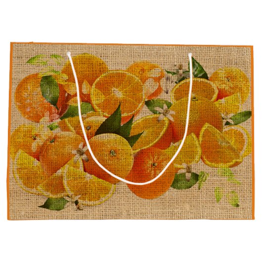 Bitter Orange aus Capri (Cretonne Edition) Große Geschenktüte (Rückseite)