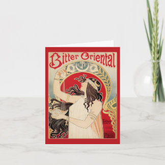 Bitter Oriental (rot) Feiertagskarte