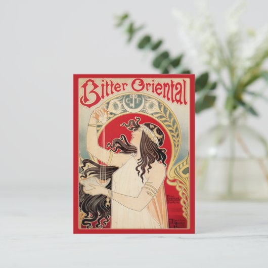 Bitter Oriental (rot) Postkarte (Stehend Vorderseite)