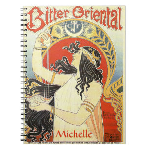 "Bitter Oriental" Vintage Ad individuelle Name Not Notizblock