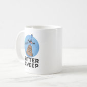 Bitter Sweep Funny Bittersweet Broom Puff Kaffeetasse (Vorderseite Links)