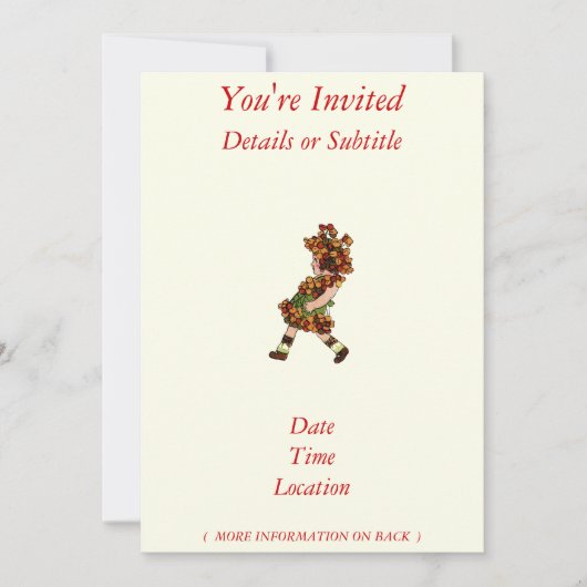 Bitter-Sweet Einladung (Vorderseite)