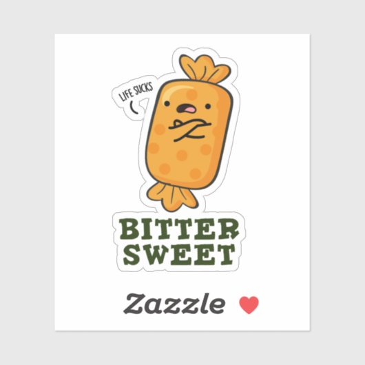 Bitter Sweet Funny Candy Pub Aufkleber (Blatt)