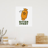 Bitter Sweet Funny Candy Pub Poster (Küche)