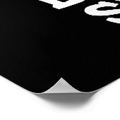 Bitter Sweet Funny Candy Pun Dark BG Poster (Ecke)