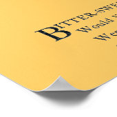 Bitter-Sweet Poster (Ecke)