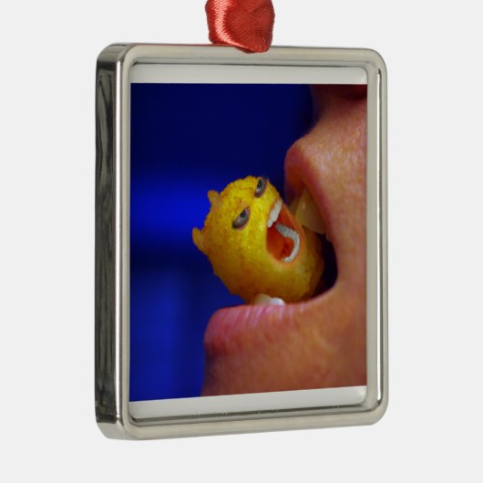 Bitter Tot Silbernes Ornament (Rechts)