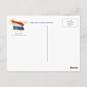 Bitterbal Dutch Snack Traditioneller Delft Blue Ti Postkarte (Rückseite)