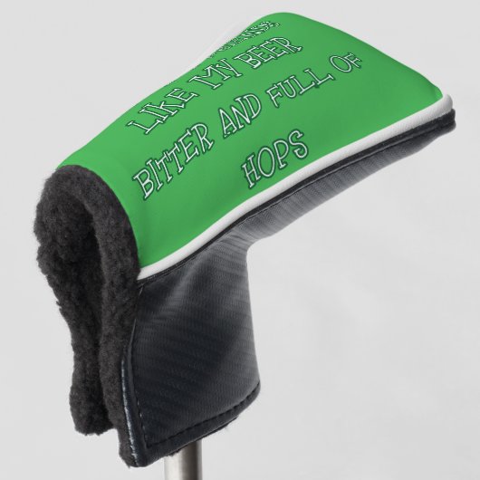 Bitterbier hier Gewollt Golf Headcover (3/4 Vorderseite)