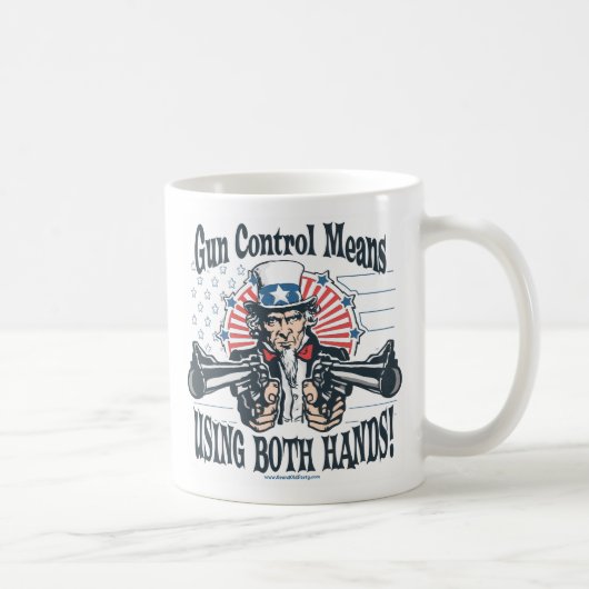 Bittere, Clingy Gewehr-Toting Uncle Sam Tasse (Rechts)