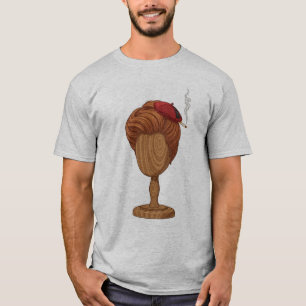 Bittere französische Perücke Schauspielerin T-Shirt