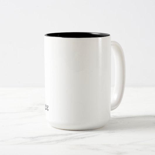 Bittere Kaffee-Tasse Zweifarbige Tasse (VorderseiteRechts)