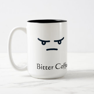 Bittere Kaffee-Tasse Zweifarbige Tasse