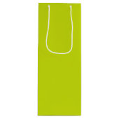 Bittere Zitrone (Vollfarbe) Geschenktüte Für Weinflaschen (Vorderseite)