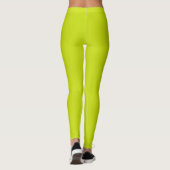 Bittere Zitrone (Vollfarbe) Leggings (Rückseite)
