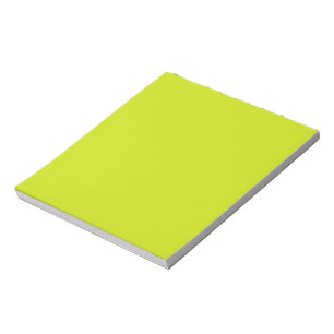 Bittere Zitrone (Vollfarbe) Notizblock