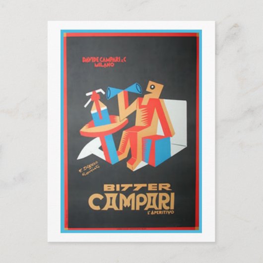 Bitterer Campari Postkarte (Vorderseite)