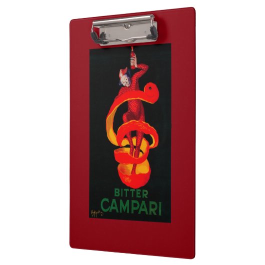 Bitterer Campari Vintages PosterEurope Klemmbrett (Links)