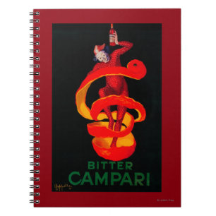 Bitterer Campari Vintages PosterEurope Notizblock