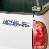 Bitterer, Clingy Gewehr-Toting Patriot-Uncle Sam Autoaufkleber (Auf Lkw)