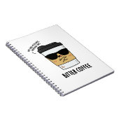 Bitterer Kaffee Lustiger Kaffee Pun Notizblock (Rechte Seite)