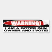 Bitterer Waffenbesitzer Autoaufkleber (Vorne)