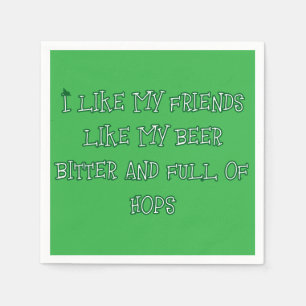 Bitteres Bier hier erwünscht  Serviette