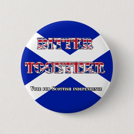 Bitteres zusammen schottisches button (Vorderseite)