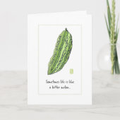 Bittermelokarte Karte (Vorderseite)