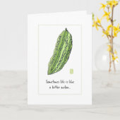 Bittermelokarte Karte (Gelbe Blume)