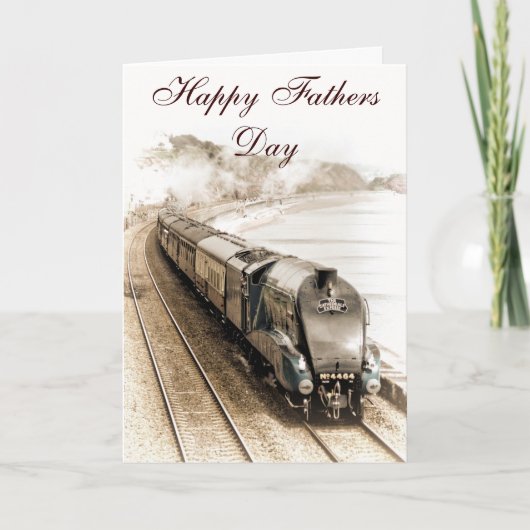 BITTERN DAMPFTRAIN VATHERY DAY CARD KARTE (Vorderseite)