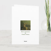 Bittern Gentleman Greetings Card Dankeskarte (Rückseite)