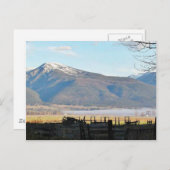 Bitterroot-Gebirgsfelder Postkarte (Vorne/Hinten)