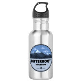 Bitterroot Mountains Camping Edelstahlflasche (Vorderseite)