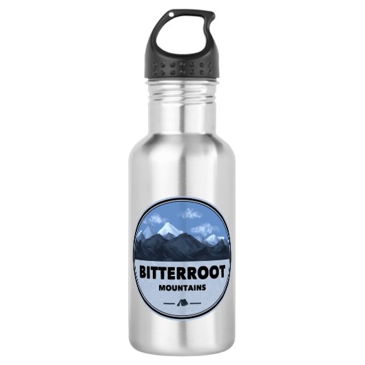 Bitterroot Mountains Camping Edelstahlflasche (Vorderseite)